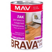 Лак BRAVA ALKYD 0.7кг бесцветный глянц для паркета Беларусь